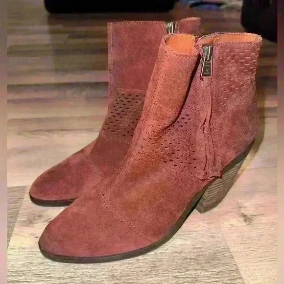 Lucky Brand Ramses Bootie burgendy - Picture 1 of 11